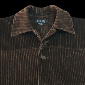 OSSINNE Brown/Deep Plum Corduroy Lesiure Jacket